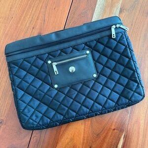 Quilted Black Laptop Bag